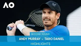 Andy Murray v Taro Daniel Highlights (2R) | Australian Open 2022