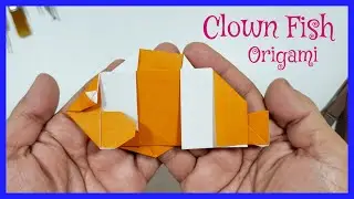 ORIGAMI CLOWN FISH (TUTORIAL) DESIGNED BY JOHN MONTROL 折り紙カクレクマノミのチュートリアル
