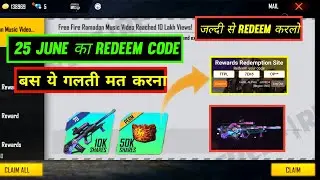 Rampage party redeem code | Free fire 26 june redeem codes | free fire gloo wall redeem codes