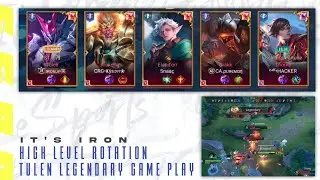 High Level Rotation & Tulen Legendary Game play | iRON JP | Clash Of Titans