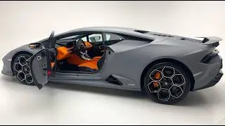 Gray Lamborghini Huracan Tecnica LP640-2 - Interior and Exterior Walkaround 4K
