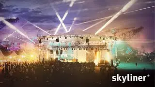 MELT Festival - Ein skyliner in Ferropolis