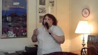 Nedia Keel singing at Bonnie Bryan'ts Birthday Party