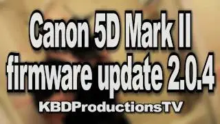 Canon 5D Mark II sound check using the new firmware update 2.0.4