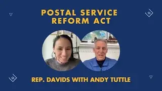 Rep. Davids with Andy Tuttle on the Postal Service Reform Act