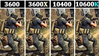 Ryzen 5 3600 vs 3600X vs Intel I5 10400 vs 10600K | TESTED 12 GAMES |