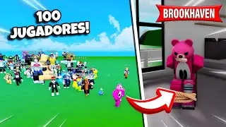 100 JUGADORES ME PERSIGUEN PARA ATRAPARME en BROOKHAVEN