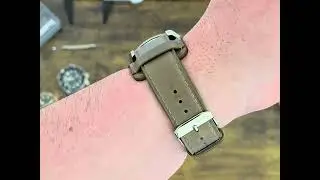 Leather bund watch strap from Wrist Envy