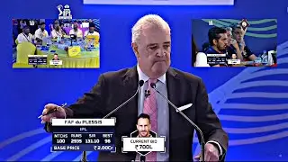 Faf Du Plessis To Rcb in Ipl 2022 Mega auction Full video || Live updates