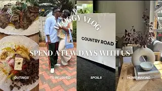 #vlog - SPEND A FEW DAYS WITH US,BUDGET FRIENDLY LIVING ROOM UPDATE, OUTINGS, FOOD AND MORE