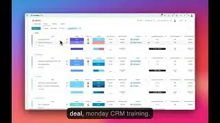 Tracking deals in monday CRM by CXLABS