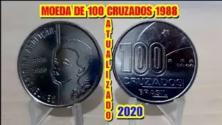 MOEDA DE 100 CRUZADOS 1988 - MENINO -  VALOR ATUALIZADO EM 202O