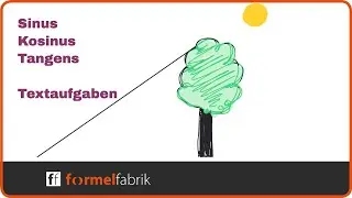 Trigonometrie  (Sinus - Kosinus - Tangens) Textaufgaben - Video 3