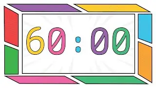 60 minutes Silent Countdown Timer - Bright Classroom Theme | HD Timer for Teachers & Students