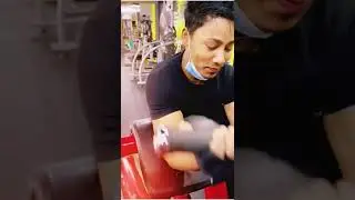 biceps workout at Doha gym#short