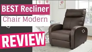 Best Massage Wingback Recliner Chair Leather Single Modern Sofa Home Theater Seating for Living Room