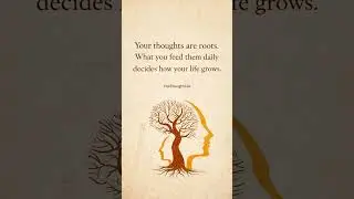 Thoughts Are Roots... #psychology #quotes #motivation #shorts #motivational #tricks #mindset