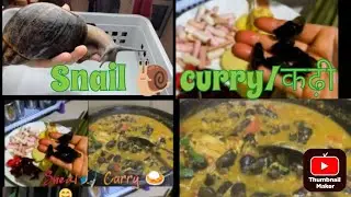 Snail cooking  and eating/Healthy Snail Recipe/Cooking northeast style Snail🐌/Tharoi thongba recipes