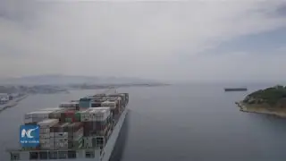 COSCO SHIPPING -- A name card of China in Greece on Maritime Silk Road