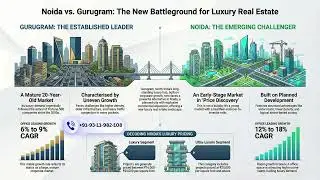 Noida vs Gurugram Is Noida the Next Luxury Real Estate Capital by 2030? #noidarealestate  #gurugram