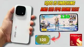 IQOO 15 Unboxing and 120 FPS BGMI Test With FPS Meter *Retail Unit