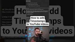 How to Add Chapters to YouTube Videos🧐