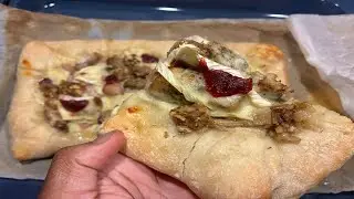 Stuffed Christmas Pizza Recipe 🎄 | Cheddar-Stuffed Crust, Pigs in Blankets, Brie & Cranberry