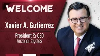 Coyotes Media Lounge with Owner Alex Meruelo and new President & CEO Xavier A. Gutierrez