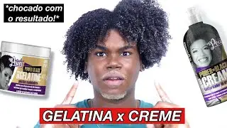 GELATINA x CREME DE PENTEAR | Qual o melhor finalizador para o cabelo crespo?