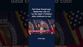 Fed Chair Powell says September rate cut 'on the table' if inflation data continues to cool