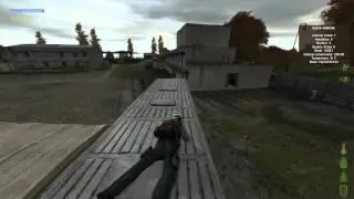 ARMA 2 DayZ Mod - Tactical Building Exit and Bus Surfing Test