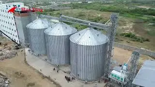 Aerial Tour of 5000 Ton Raw Material Silos: Revolutionizing Production with Our Latest Project