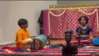 Sibi mridhangam play 2 in Hamsanadam annual day 2025
