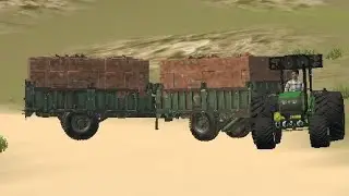 John Deere 5050d me do trolley 5000 hajar eteye  load karke Le Gaye Kitna Jor le raha hai