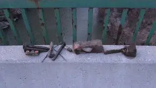 MAGNET FISHING BY A GIANT TRAIN BRIDGE
