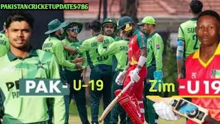 Pak U-19 vs Zim U-19 || U-19 World Cup 2026