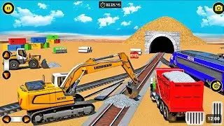 JCB Bulldozer & Excavator Simulator | Realistic Tunnel Construction 🏗️ Android Gameplay