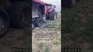Baler vs Boy  #farming #farmkid #baling #funny #futurefarmer #agriculture