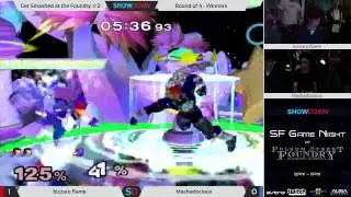 Get Smashed at the Foundry #2 Ro4(W) - bizzaro flame (Ganon) vs mackadocious (Falco)