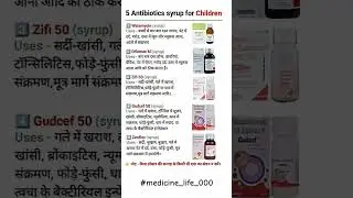 5 Best Antibiotics syrup for children | उपयोग और फायदे | Pediatric Antibiotic Medicine |