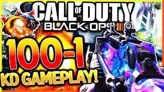 BLACK OPS 3 100 K/D GAMEPLAY! 100-1 w/ 