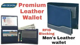 Mens Leather Wallet, RFID Wallet,  Wallet For Men With Coin Pocket
