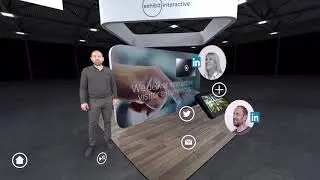 Example of our virtual stage and exhibition booth