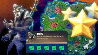Fortnite Challenges - Dire Punch Card