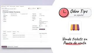 Odoo Tips en Espa&ntilde;ol |&nbsp;Vende tickets en Punto de Venta