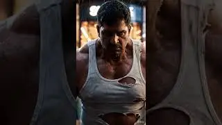 Hulk A cinematic realistic shot of a poor muscular Indian man resembling Hulk, #hulk