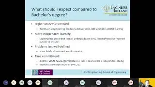 NUIG PG Open Day -  ME Civil Engineering