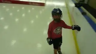 6 yr old working on skating doing the Crosby move.