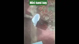 how to make a easy paper  mini  bag# youtube short plz # subscribers guys