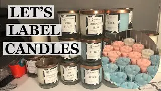 LET&rsquo;S LABEL SOME CANDLES | How I clean and Label my candles after making them.